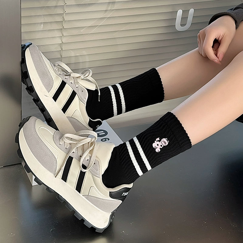 [4 Pairs] Matching Skills of Thin Elastic Sports Style Summer Fashion Strategy Clothing