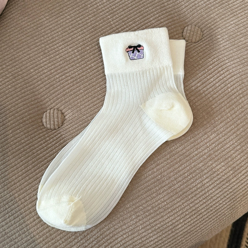 [6 Pairs] Spring and Summer Classic Style All-Matching Short Thin Silk Breathable Comfortable to Wear All-Matching