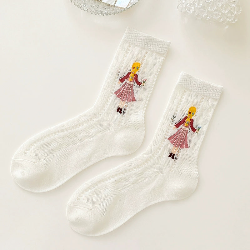 [2 Pairs] Spring and Summer Breathable Hollow Fairy Style