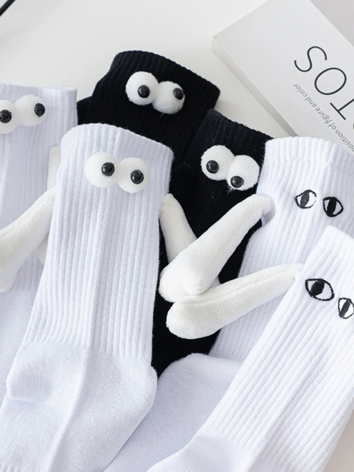 Men and Women Couple Holding Hands Magnetic Handle Cute Pure Cotton Internet Celebrity Products