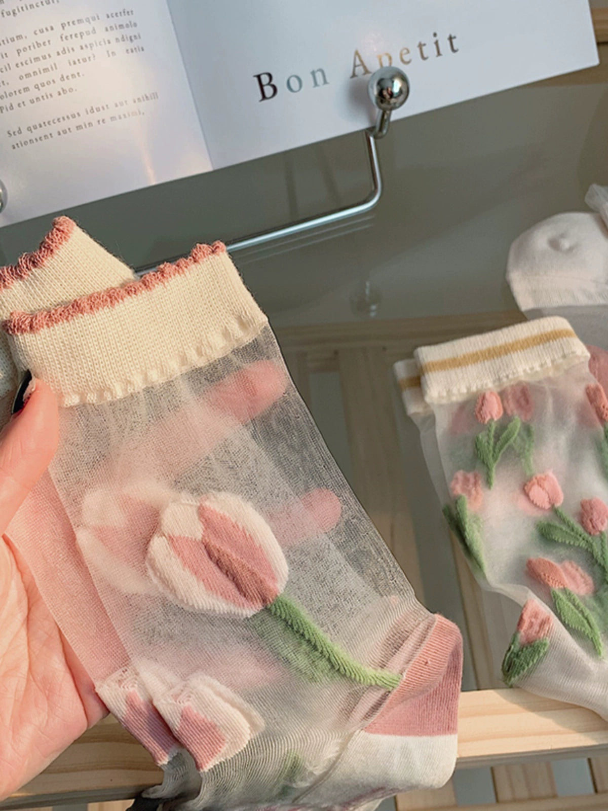 [2 Pairs] When Spring Comes, Flowers Bloom. Will Summer Be Far Away? Transparent Thin