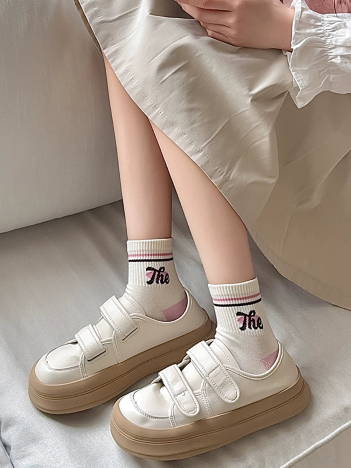 [5 Pairs] Spring and Summer Thin Breathable Cute Wear Makes You Young and Energetic Pure Cotton