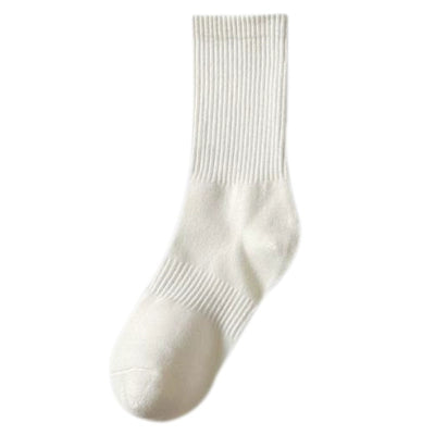 [3 Pairs] Black Socks Women's Mid Tube Stockings Spring and Summer Tide White Long Socks Women's Socks Cotton Socks