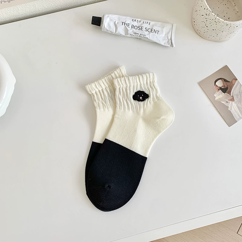 [2 Pairs] Spring and Summer Thin Breathable Boat Fresh Girl Simple to Wear Praise