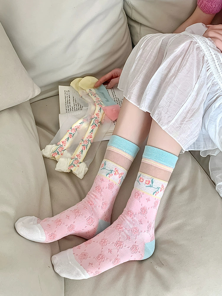 [3 Pairs] Kanekalon Matching, Showing the Diverse Style of Summer Thin Pink Kawaii