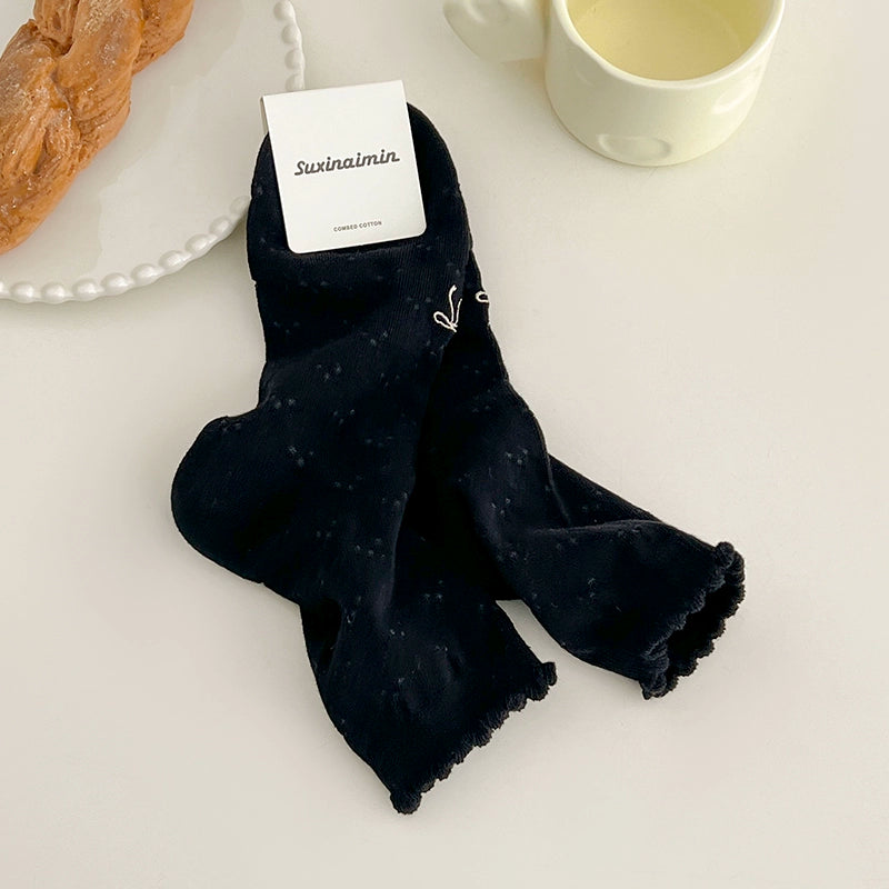 [5 Pairs] Summer Dopamine Thin Bow Delicate and Soft Give Your Skin the Most Gentle Touch