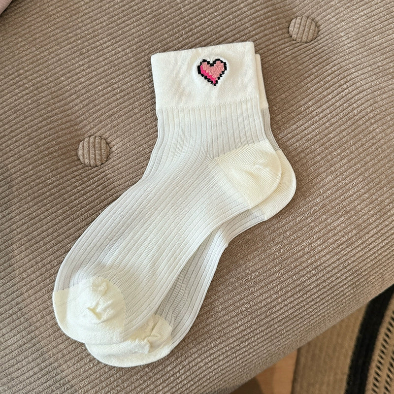 [6 Pairs] Spring and Summer Classic Style All-Matching Short Thin Silk Breathable Comfortable to Wear All-Matching