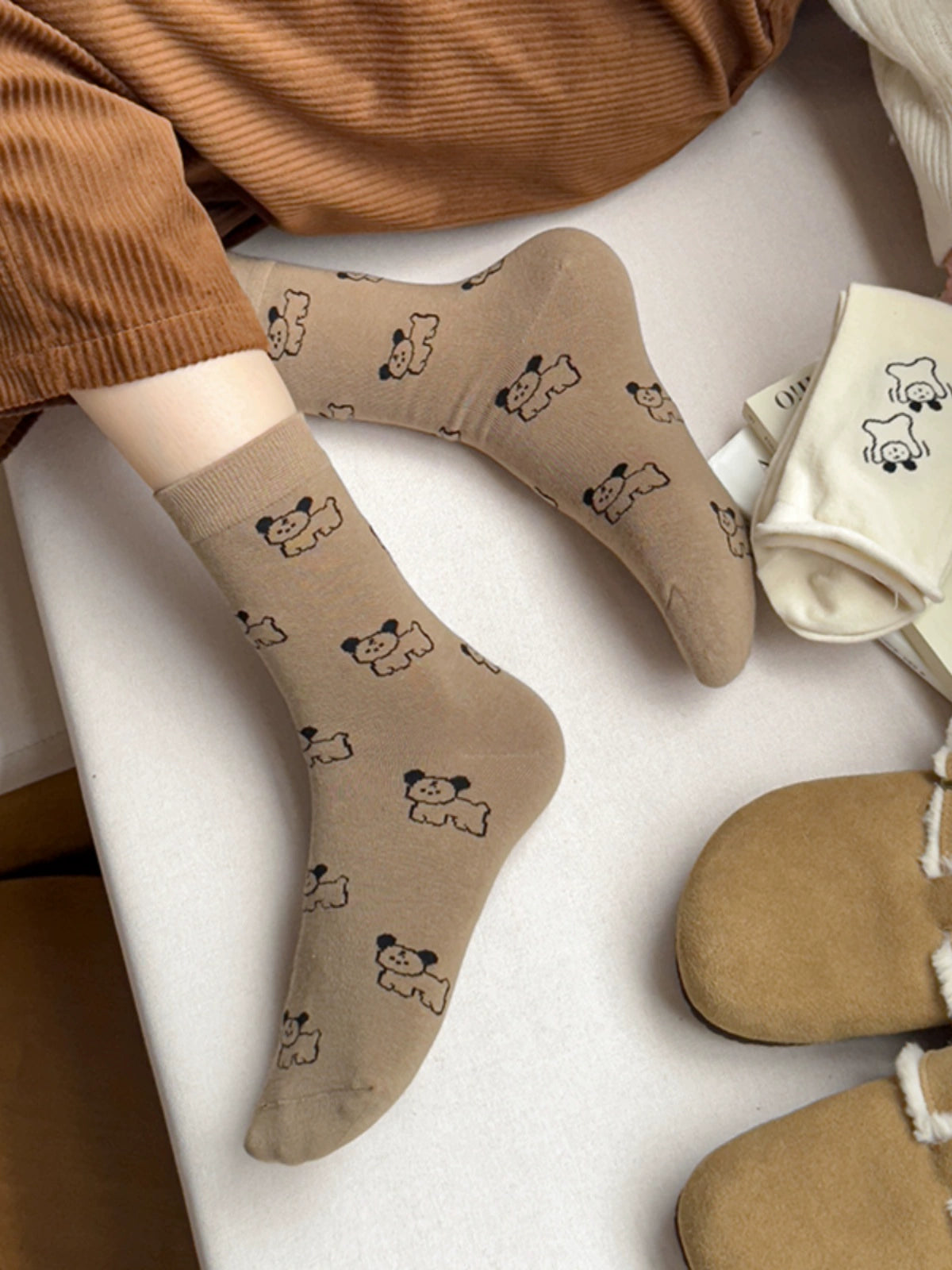 [6 Pairs] Let the Dog Walk into Your Baby and Start a Good Day