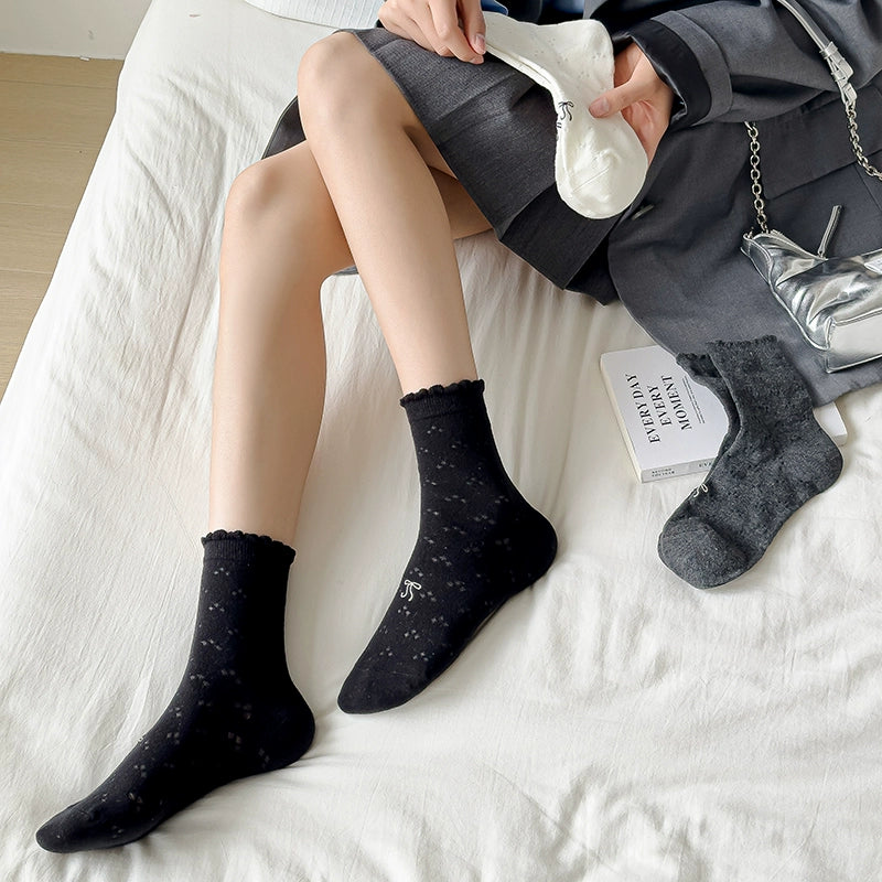 [5 Pairs] Summer Dopamine Thin Bow Delicate and Soft Give Your Skin the Most Gentle Touch