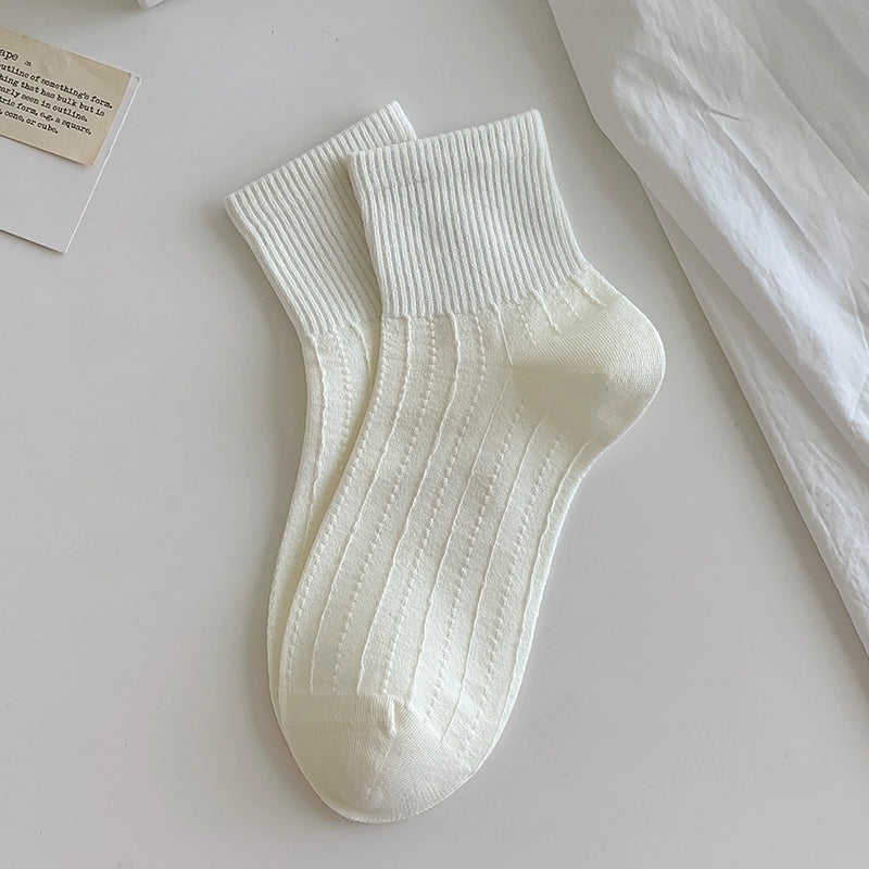 [5 Pairs] Create a Different Self-Made Spring and Summer Thin Pure Cotton Breathable