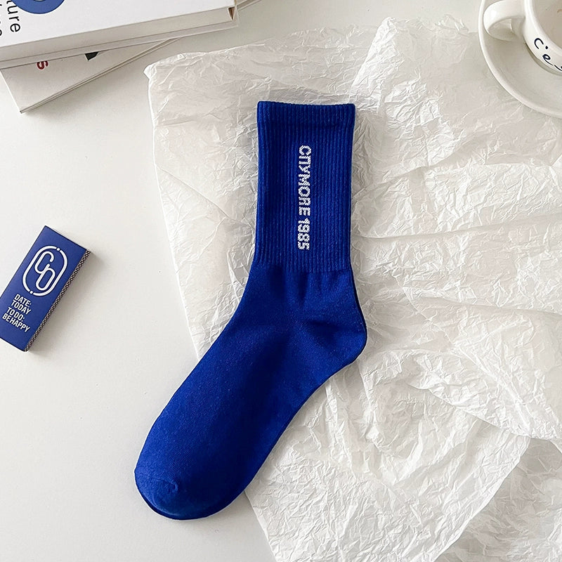 [2 Pairs] Spring and Summer Klein Blue College Style Blue and Blue Color