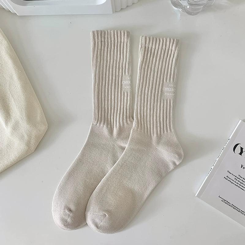 [3 Pairs] Simple Sports Style Fashion No Color Is Extra Socks