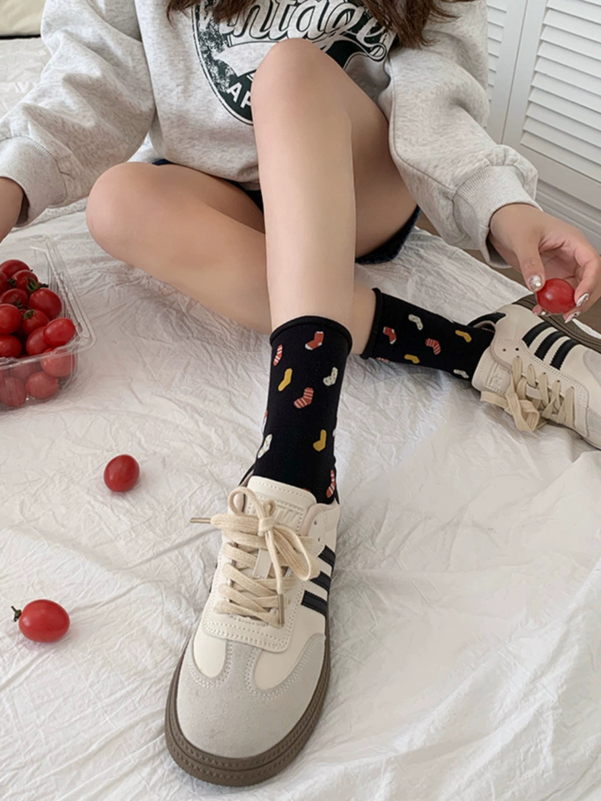 [5 Pairs] Spring and Summer Thin Curling Loose Wear Match from Ordinary to Extraordinary Wear Magic