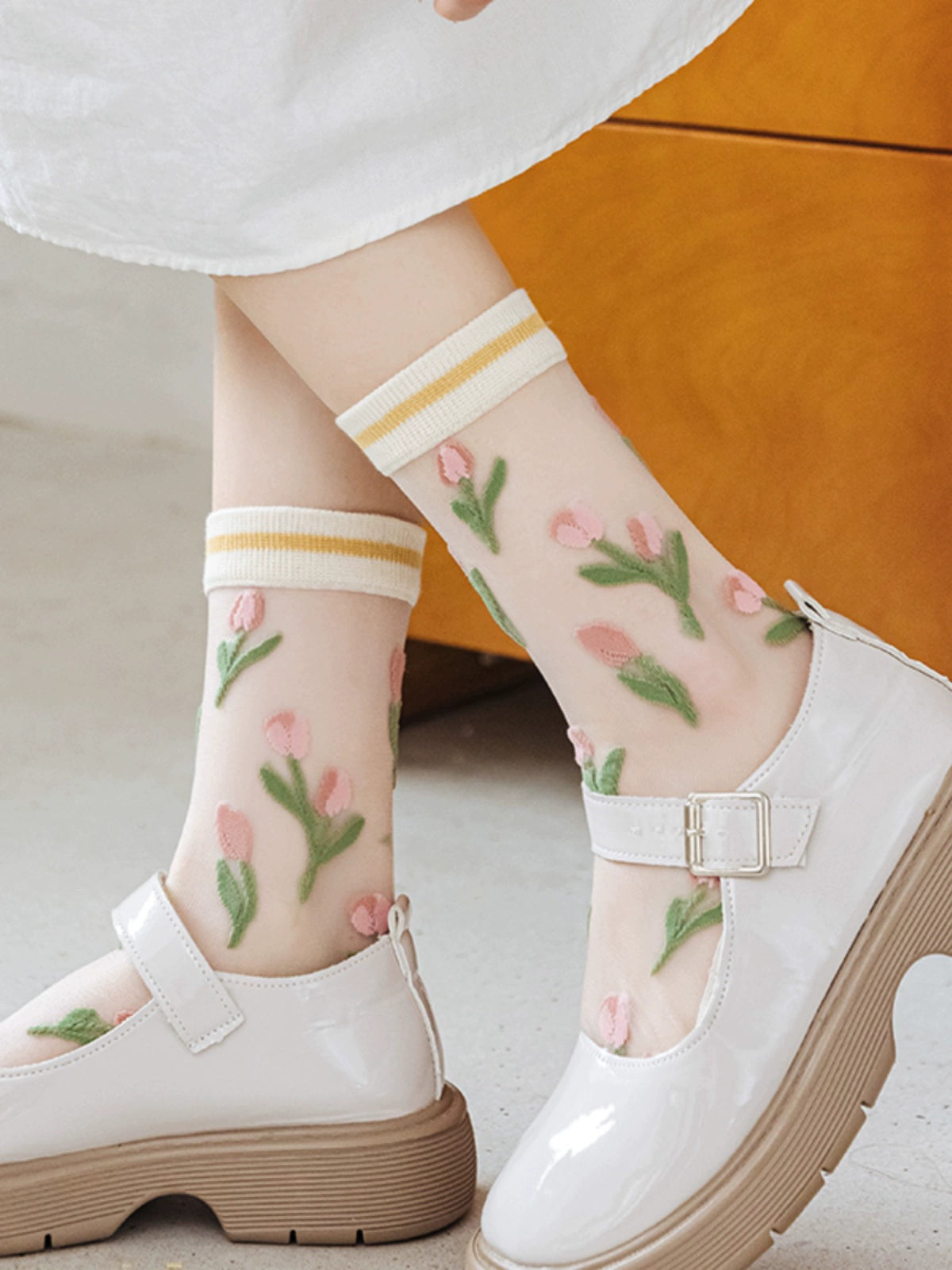 [2 Pairs] When Spring Comes, Flowers Bloom. Will Summer Be Far Away? Transparent Thin