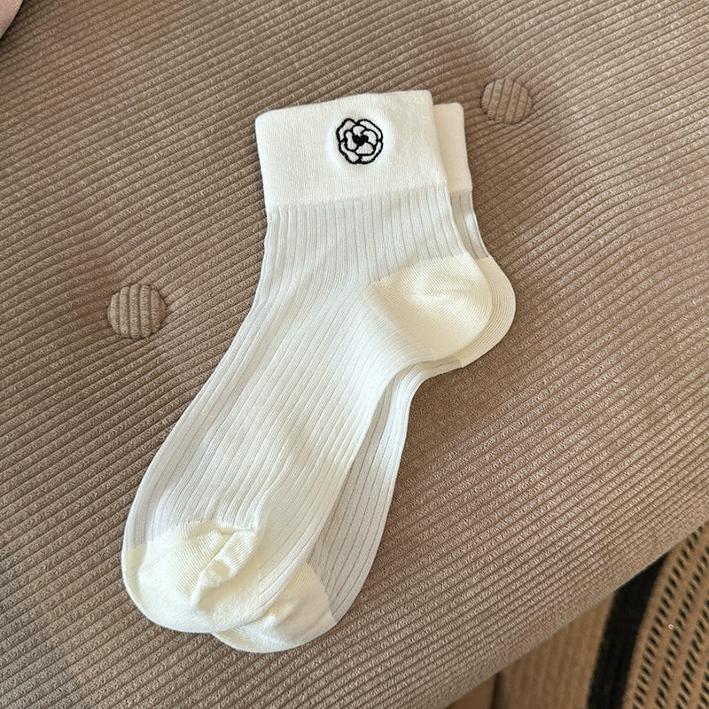 [6 Pairs] Classic Black and White Kanekalon Breathable and Simple Fashion Wear Fairy Flying