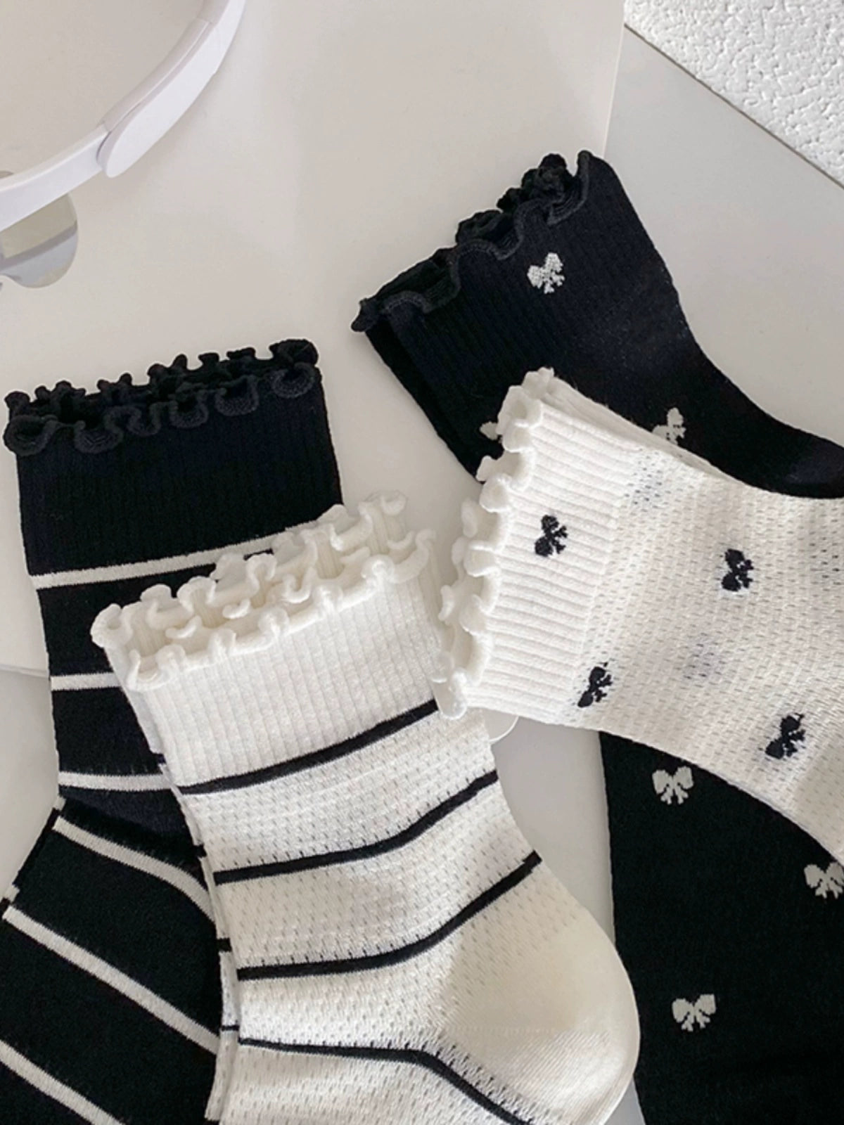 [4 Pairs] Adorable Wear Spring and Summer Thin Breathable Simple Show Your Cute Side