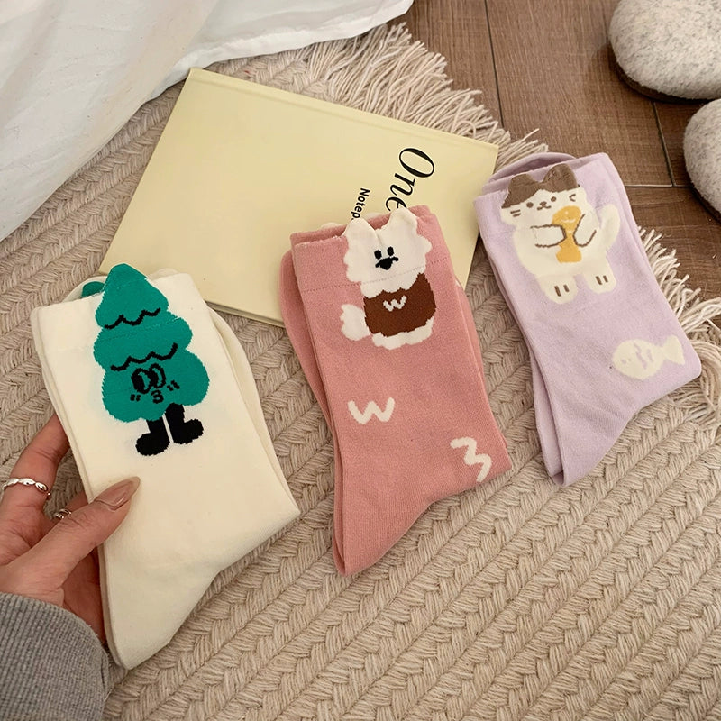 [5 Pairs] Kitty in the Jungle Is Playing. The Spring Atmosphere Is Very Strong.