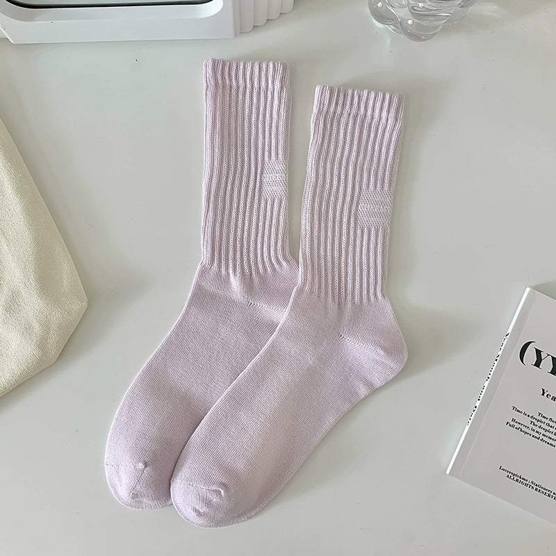 [3 Pairs] Simple Sports Style Fashion No Color Is Extra Socks