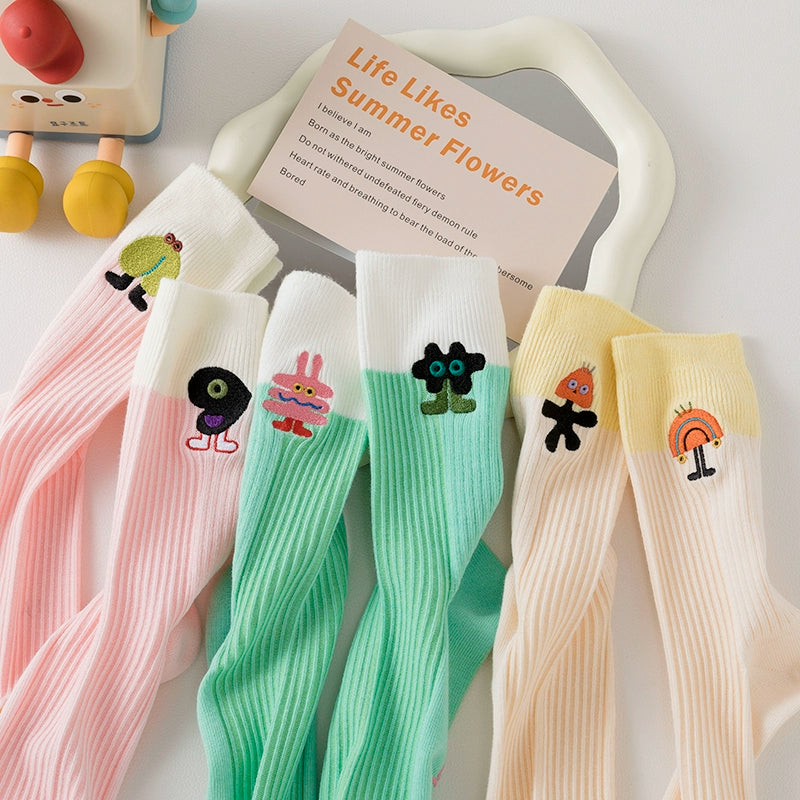 [3 Pairs] Simple Aesthetics, Improve Your Wearing Partner's Spring and Summer Thin Cute Embroidery