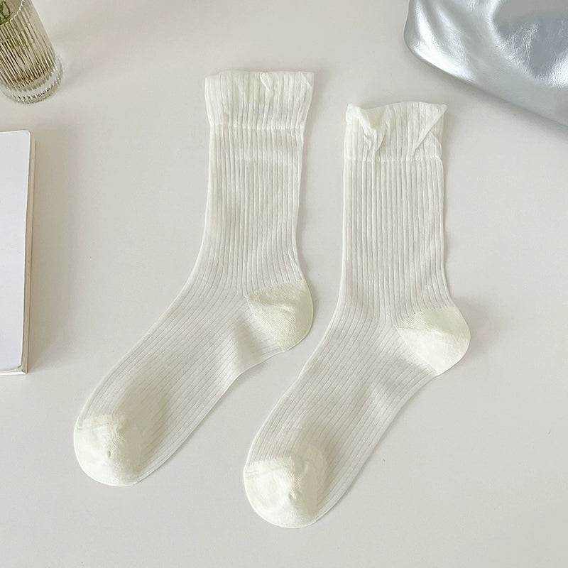 [5 Pairs] Summer Breathable Kanekalon Thin Plain Lady Fairy Wear