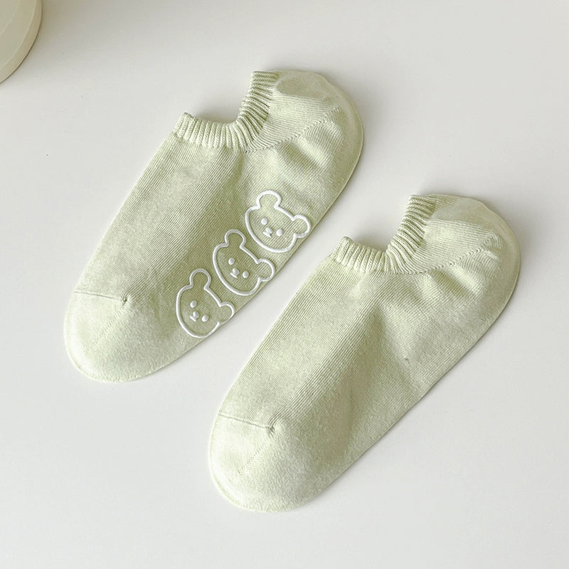 [7 Pairs] How to Be Cute and Charming When Wearing Magic Spring and Summer Thin Breathable Pure Cotton