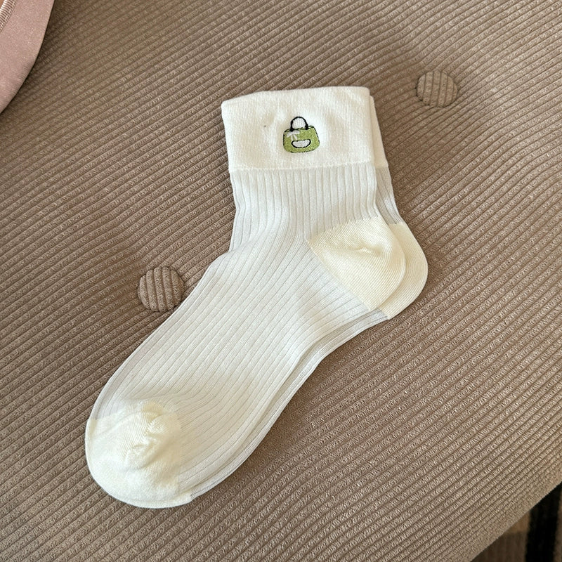 [6 Pairs] Classic Black and White Kanekalon Breathable and Simple Fashion Wear Fairy Flying