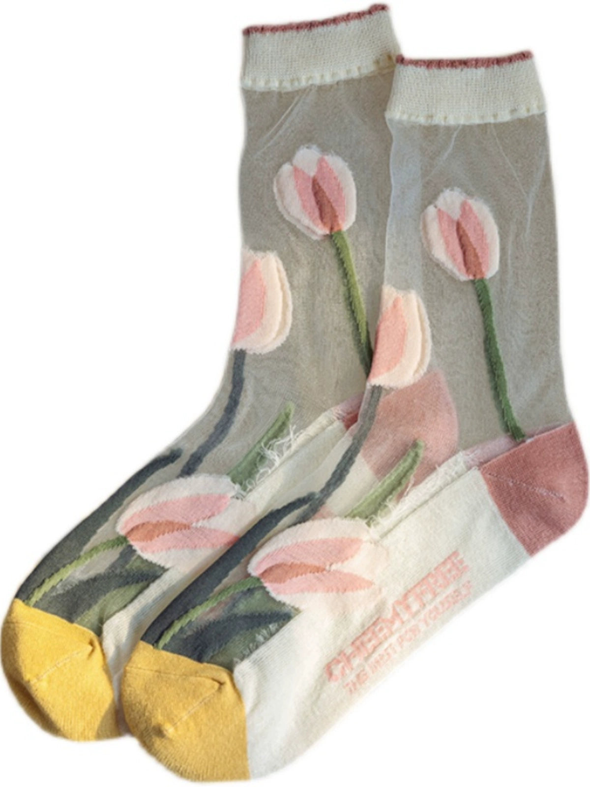 [2 Pairs] When Spring Comes, Flowers Bloom. Will Summer Be Far Away? Transparent Thin