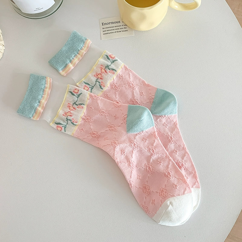 [3 Pairs] Kanekalon Matching, Showing the Diverse Style of Summer Thin Pink Kawaii