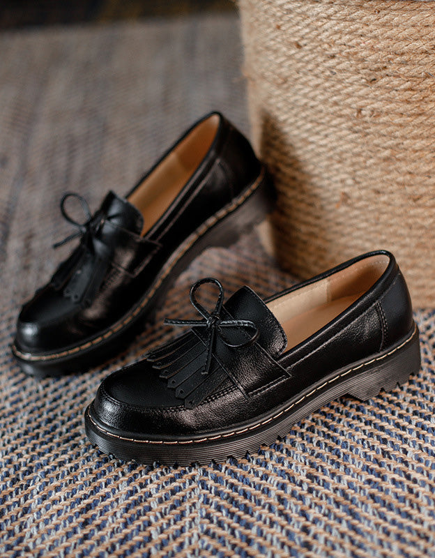 Spring Handmade Vintage Tassel Mary Jane Shoes