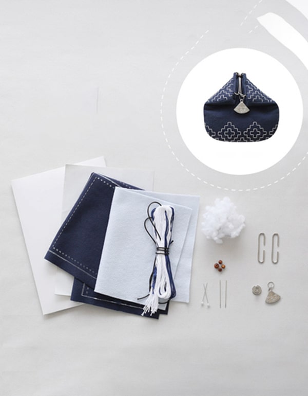 Handmade Embroidery DIY Purse Birthday Gift