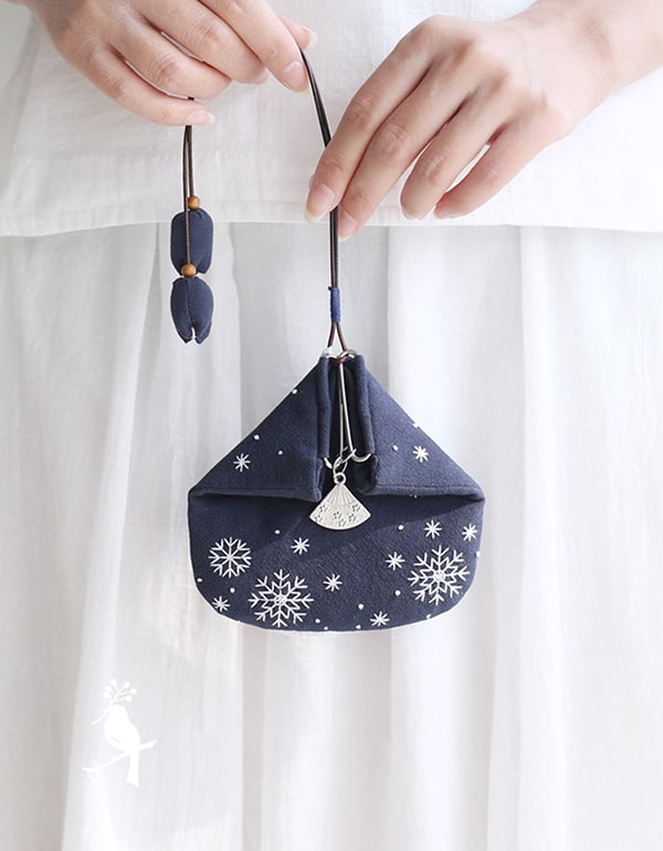 Handmade Embroidery DIY Purse Birthday Gift