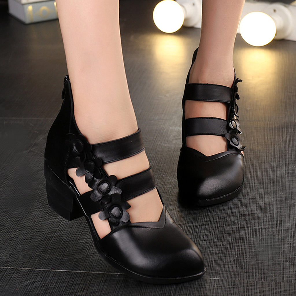 Ethnic Handmade Leather Summer Chunky Sandals