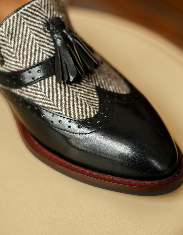 Vintage British Brogue Style Women‘s Oxford Shoes