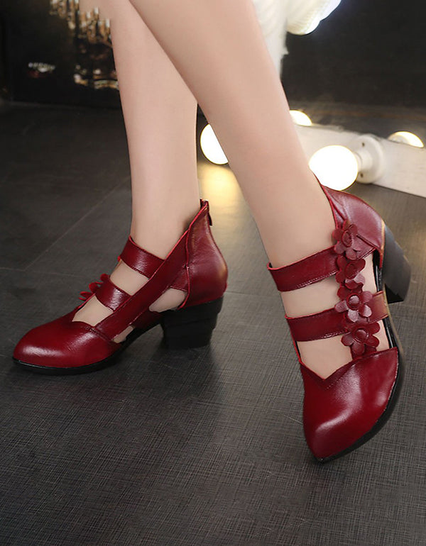 Ethnic Handmade Leather Summer Chunky Sandals