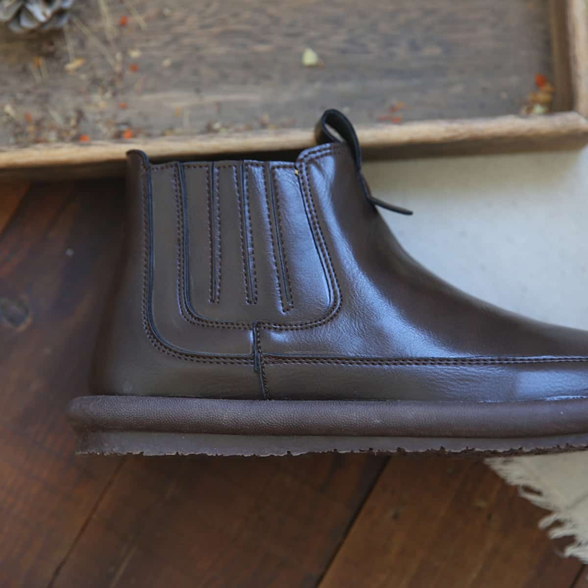 Round Head Flat Bottom Big Head Short Boots Comfortable Low Heel  Boots Women