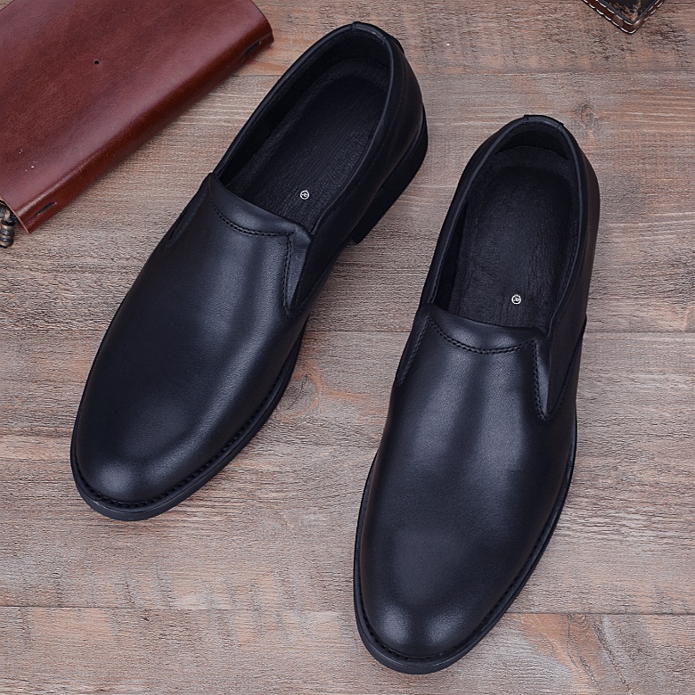 Business men's shoes formal leather shoes men's genuine leather first layer cowhide foot cover soft sole men's wedding shoes breathable work shoe