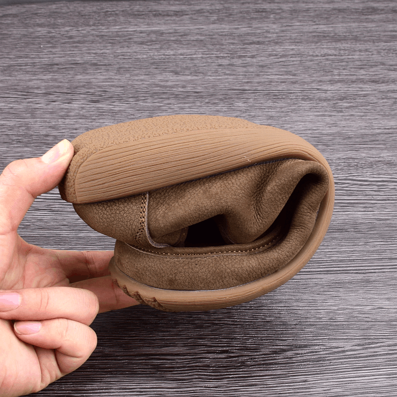 Men's new men's shoes leather casual shoes breathable soft sole versatile handmade leather shoes