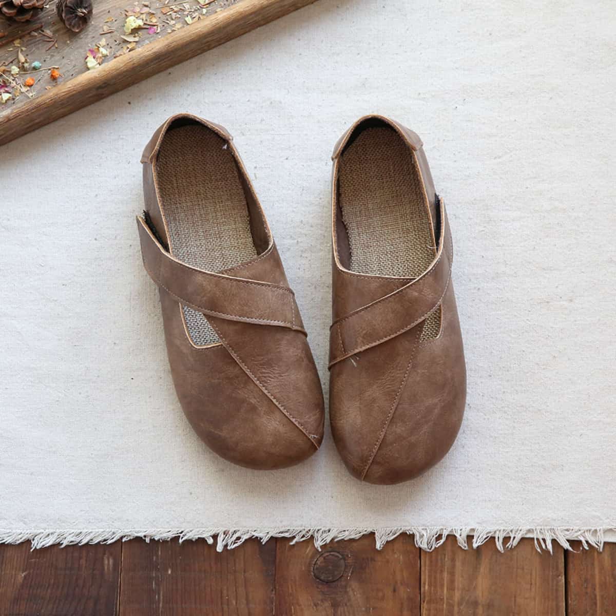 Baotou flats summer new handmade comfortable cotton and linen breathable grandma shoes single shoes women