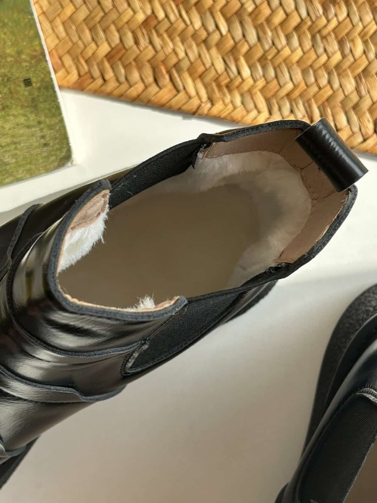 Round head platform short boots winter velvet personalized fashion black  boots