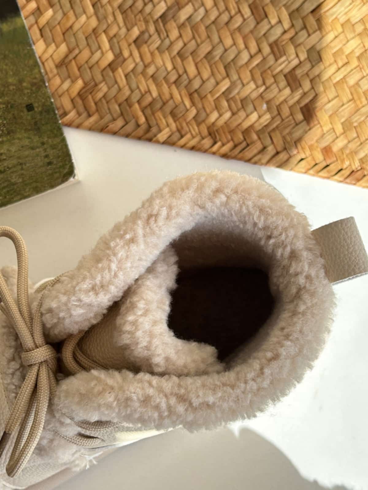 Imitation lamb wool round head flat-bottomed short boots winter cute glossy warm snow boots