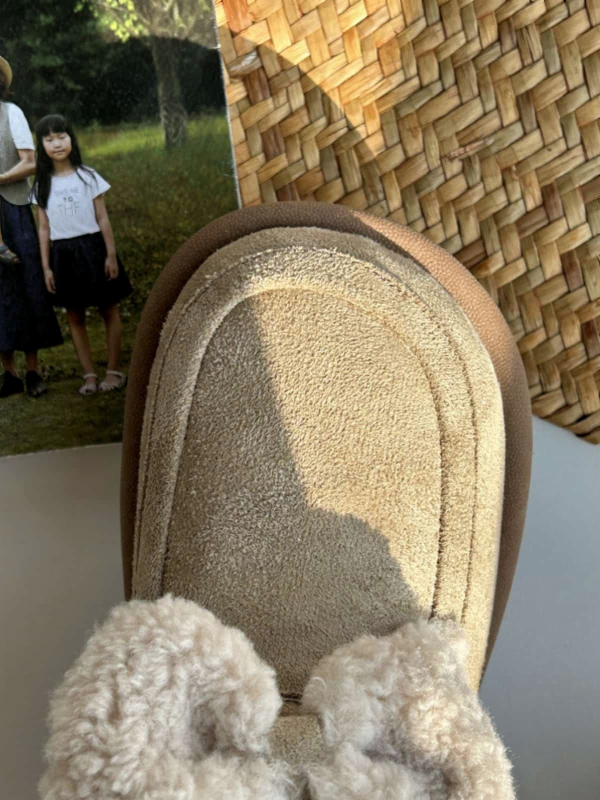 Imitation lamb wool round head flat-bottomed short boots winter cute bow soft cute snow boots