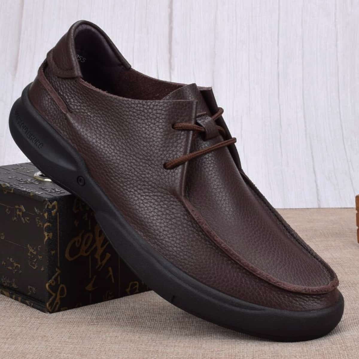 Single layer leather shoes breathable soft surface leather business casual leather shoes men's genuine leather first layer cowhide large size sof