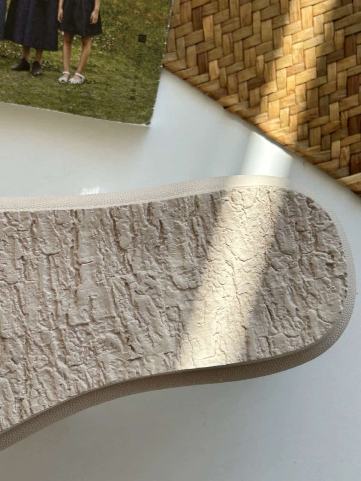 Leather round head strappy flat shoes comfortable soft sole color matching shoes little white shoes autumn