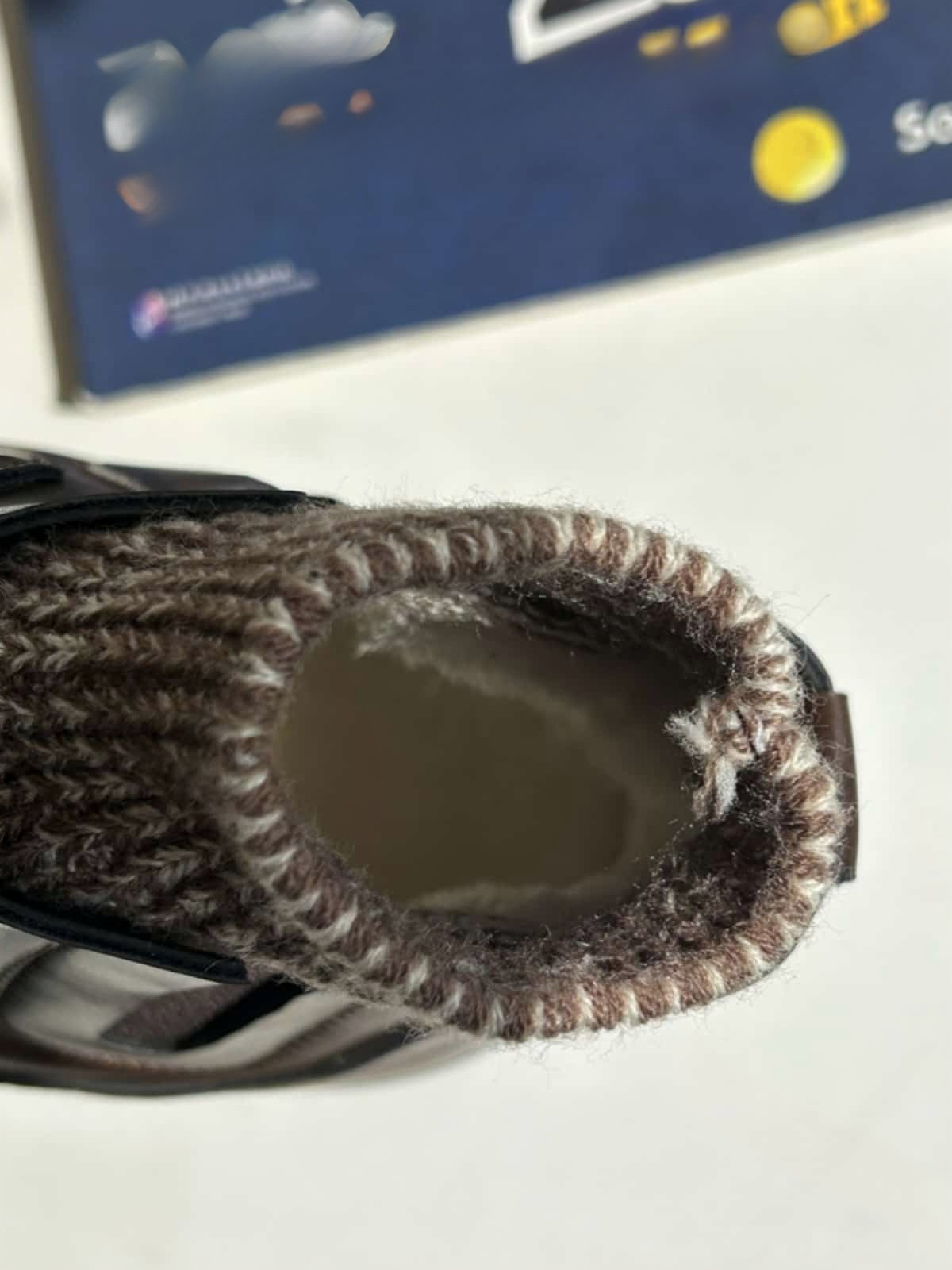 Round head lace-up thick-soled big head shoes winter wool mouth soft cute black small leather shoes Martin boots women