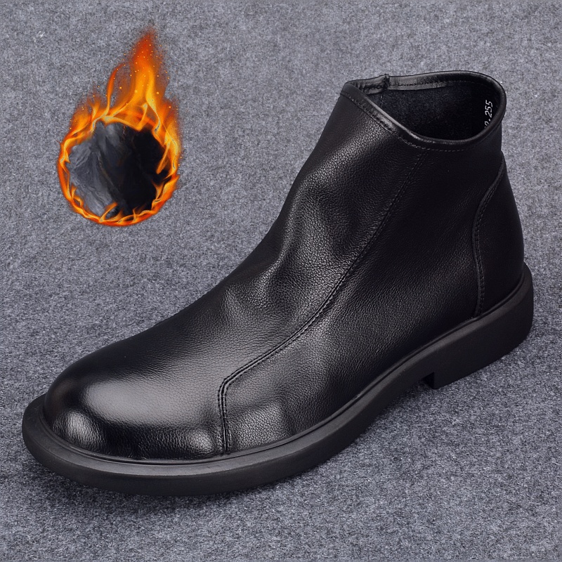 Martin boots men's genuine leather first-layer cowhide high-top men's shoes breathable casual single-layer leather shoes fashion boots