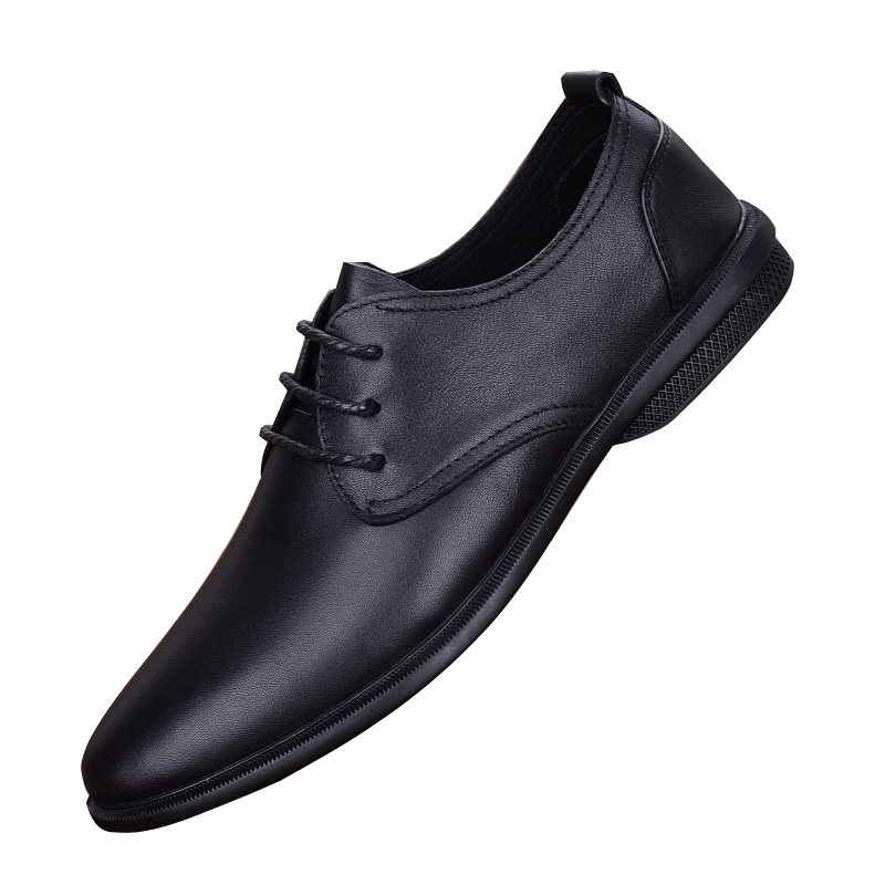 Men's casual leather shoes soft leather soft sole leather breathable business versatile men's shoes Korean version driving shoes