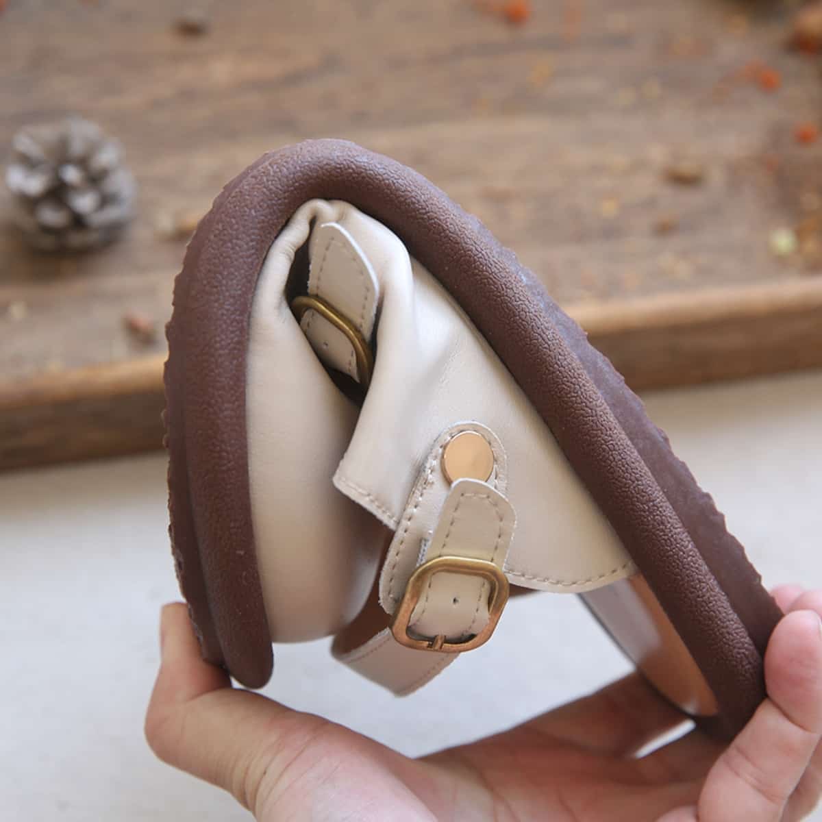 Leather bag head flat-soled big head shoes summer comfortable soft-soled Roman cool slippers