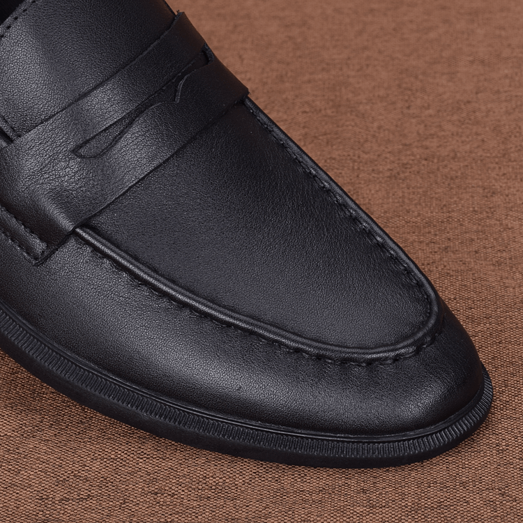 Autumn leather shoes men's business casual shoes leather breathable first layer cowhide men's shoes soft leather soft sole light lazy shoes