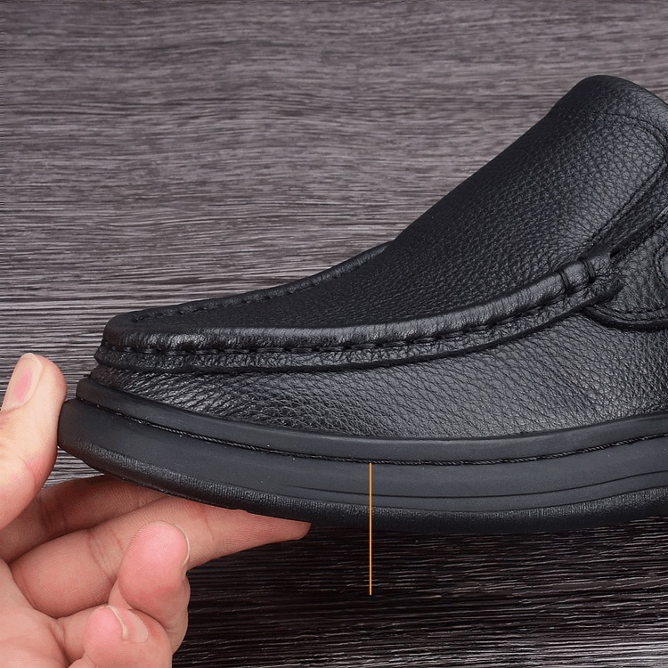 Genuine leather first layer cowhide business casual leather shoes men's non-slip comfortable soft bottom breathable