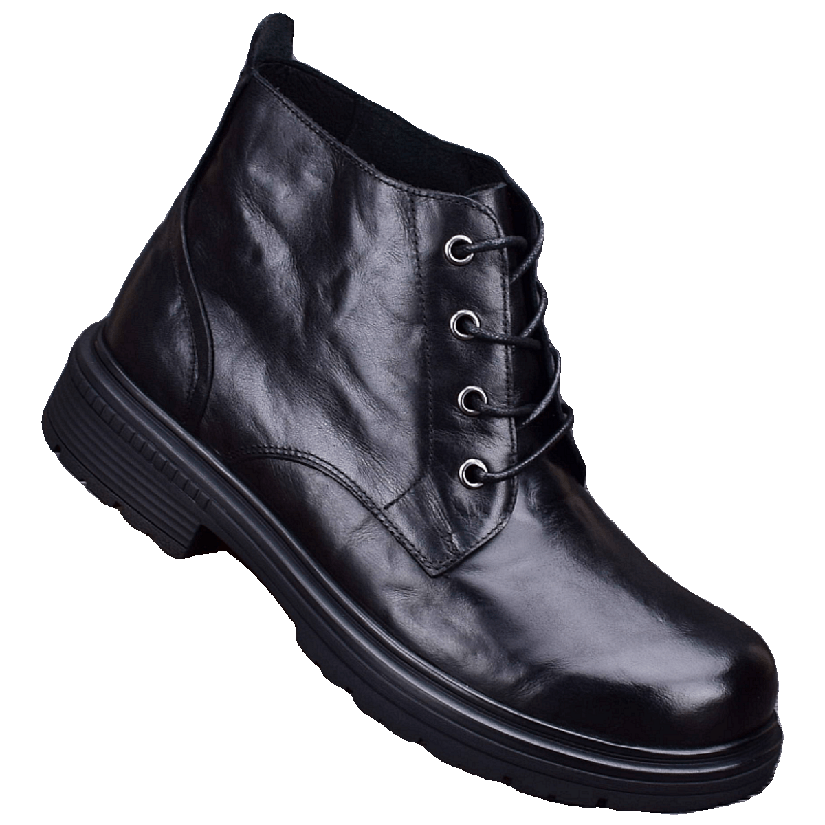 Martin boots men's genuine leather autumn and winter British mid-help tooling boots non-slip outdoor leather shoes loose big-headed leather boots